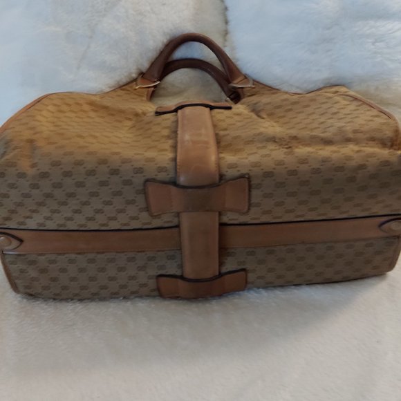 Vintage GUCCI Stirrup Hobo Micro GG Bag Leather Accents, Large - Picture 12 of 16